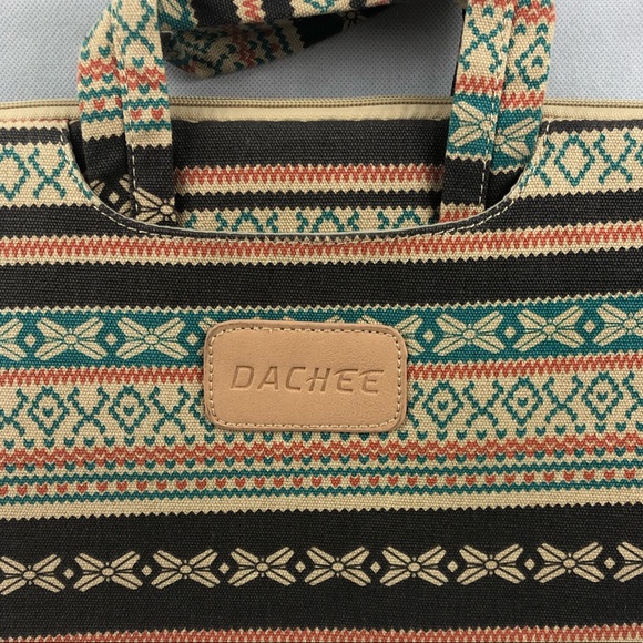 Dachee Bohemian Canvas 15” Laptop Bag Sleeve - Picture 4 of 7